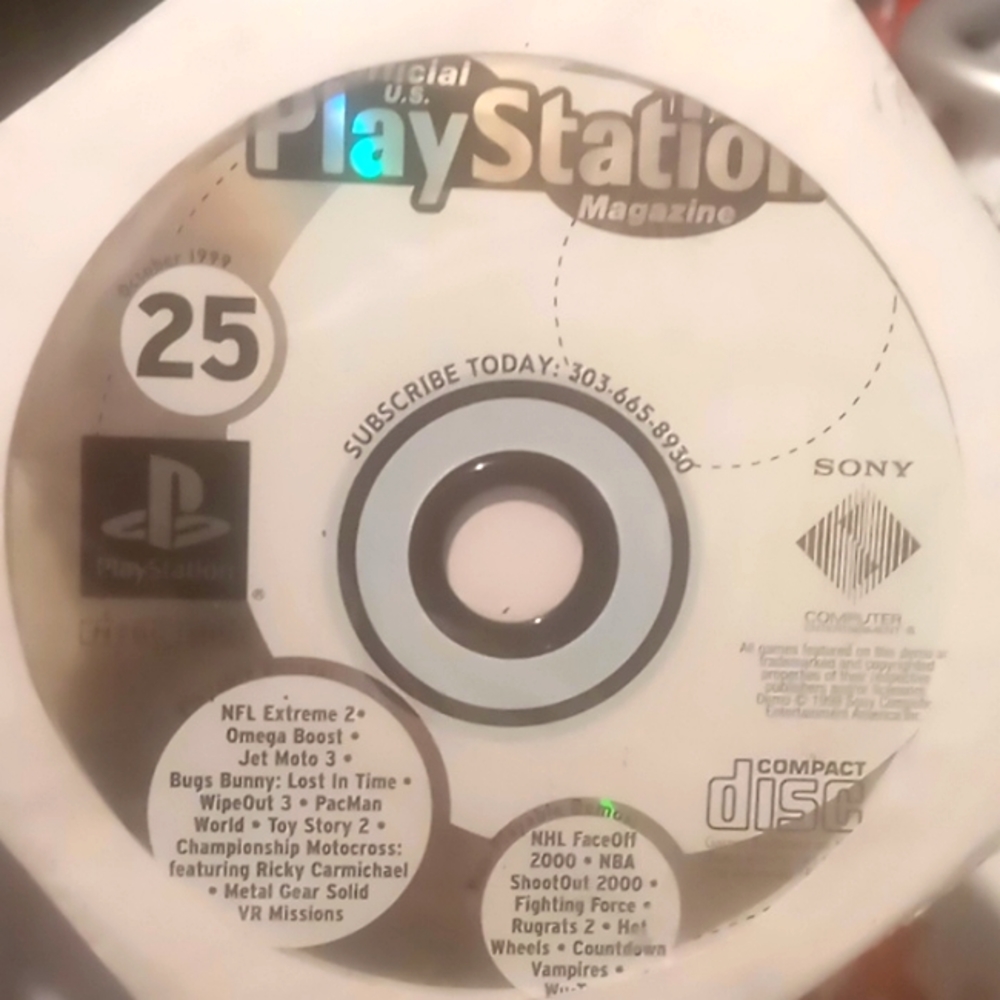 Playstation Magazine demo disk 25 for ps1